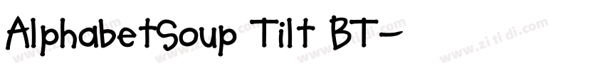 AlphabetSoup Tilt BT字体转换